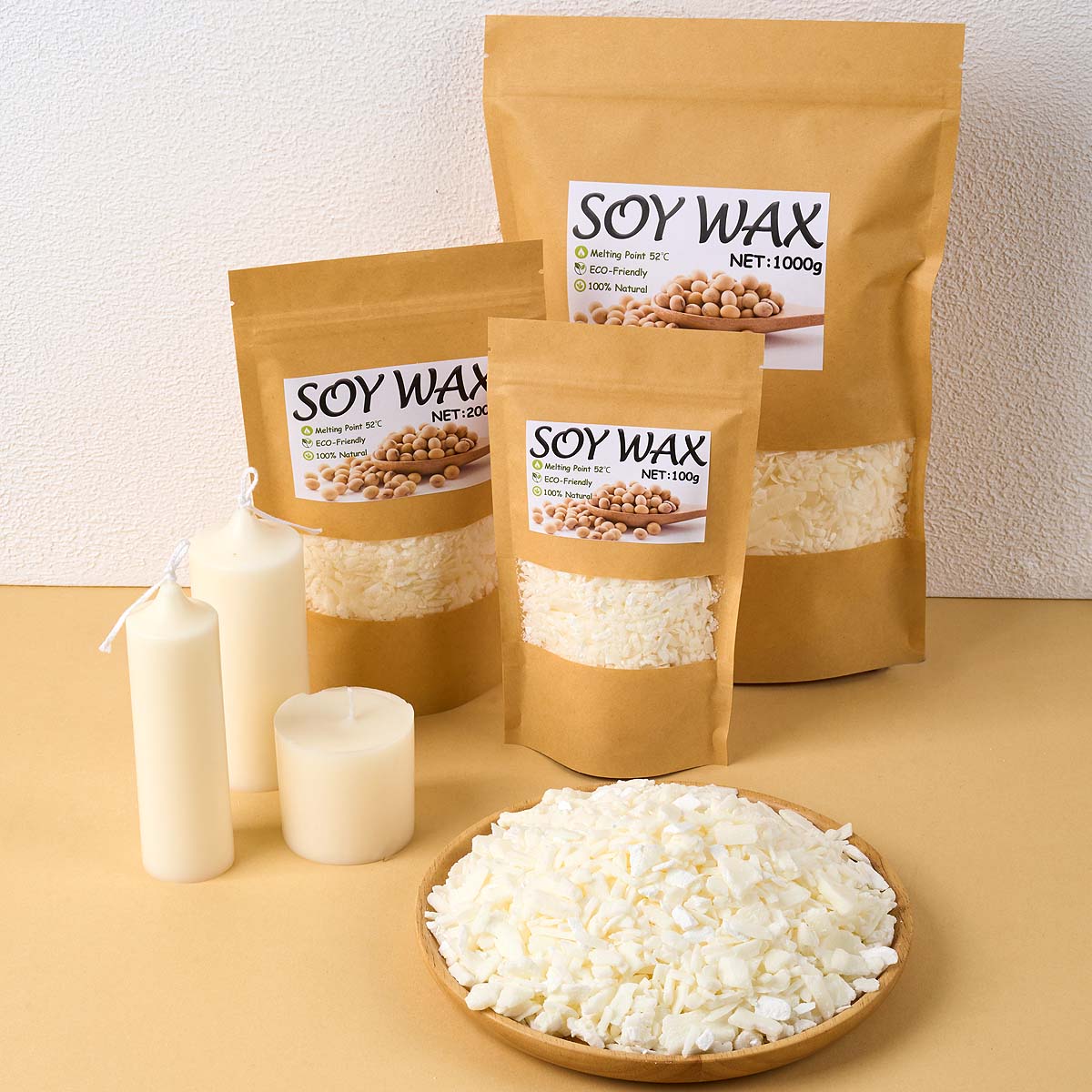 1 фунт чистого белого соевого  – обзор и цена Candle Making Kit