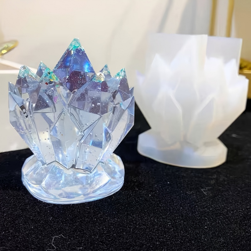 1 szt. Kryształowy klaster Dek – обзор и цена Candle Molds