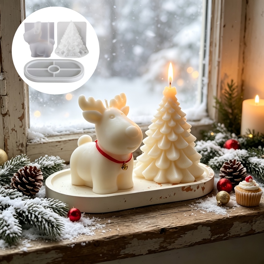 Набор из 3 силиконовых форм дл – обзор и цена Candle Making Kit