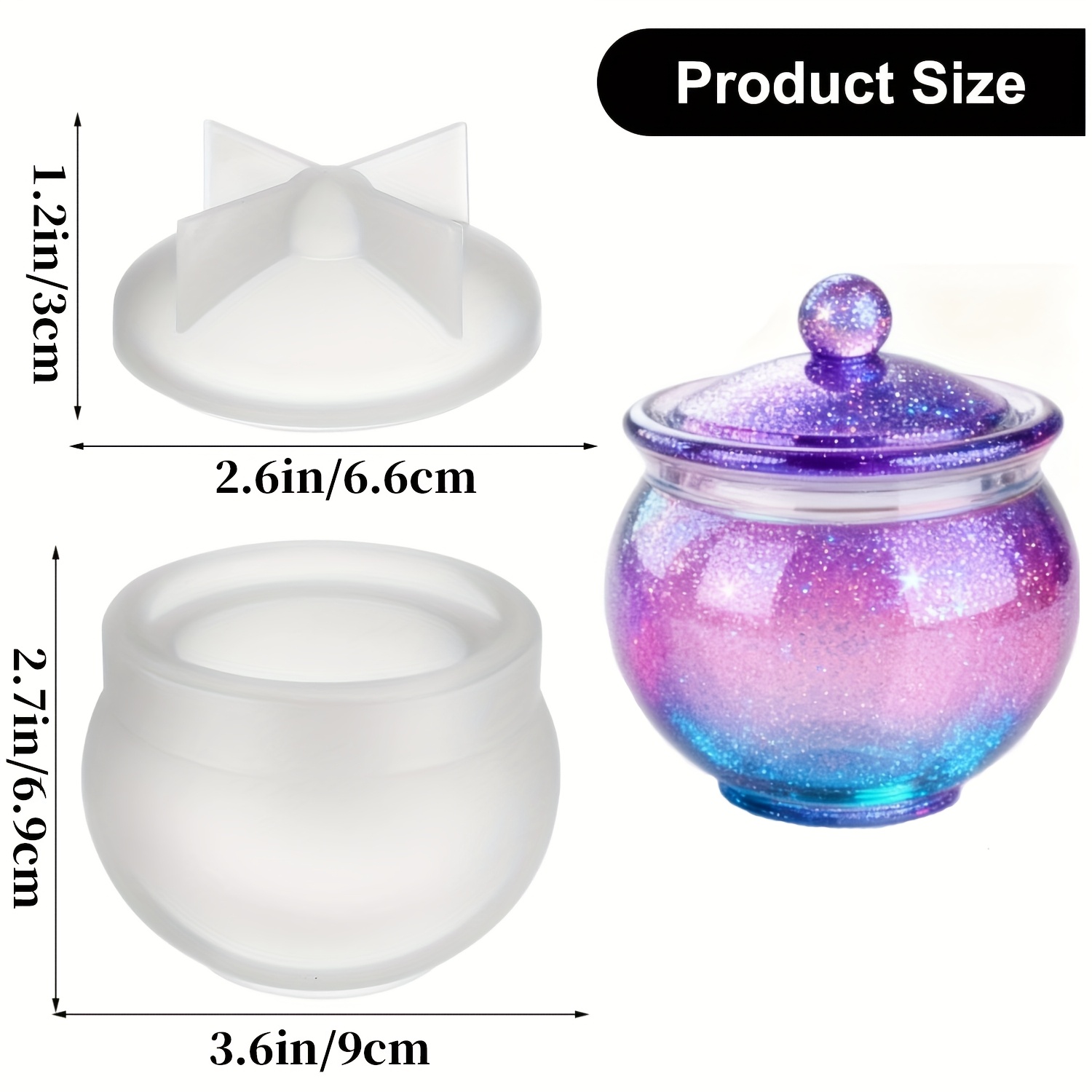 1 комплект круглых форм для ба – обзор и цена Candle Molds